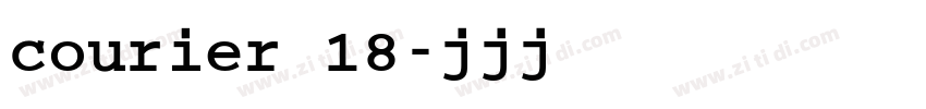 courier 18字体转换
